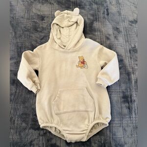 Disney Cream Hoodie with Winnie the Pooh Design